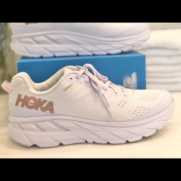 hoka one one white rose gold